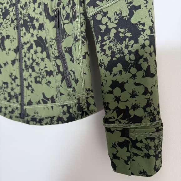 Lululemon Define Jacket Efflorescent Barracks Green Black Size 4 Luon W4AQCS - Picture 9 of 16